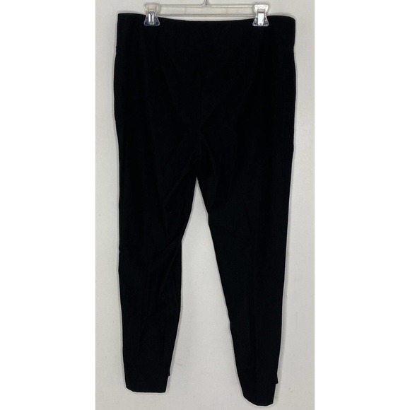 Eileen Fisher Womens Black Mid Rise Pull On Pants Size L Solid Black Casual M6 - Picture 6 of 6